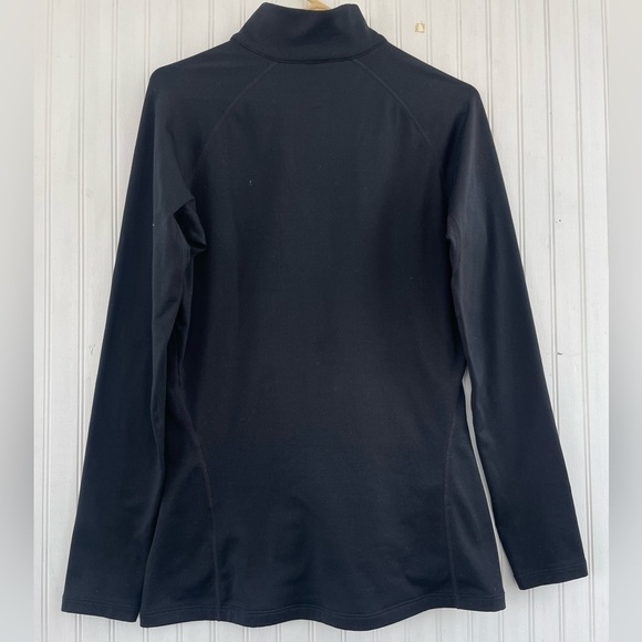 Nike Dri-Fi Women's Black Quarter Zip Pro Combat Fitted Long Sleeve Size Large - Picture 2 of 9